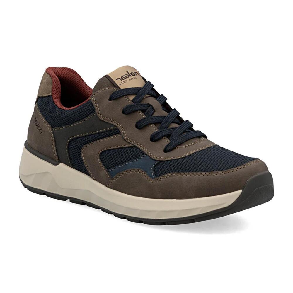 NEW RIEKER men's bruce 01 sneaker in gaucho/ozean/ozean/stromboli/p